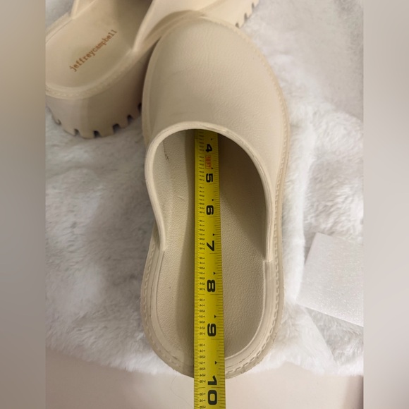 Jeffrey Campbell Cream Slip-On Footwear - Picture 8 of 9